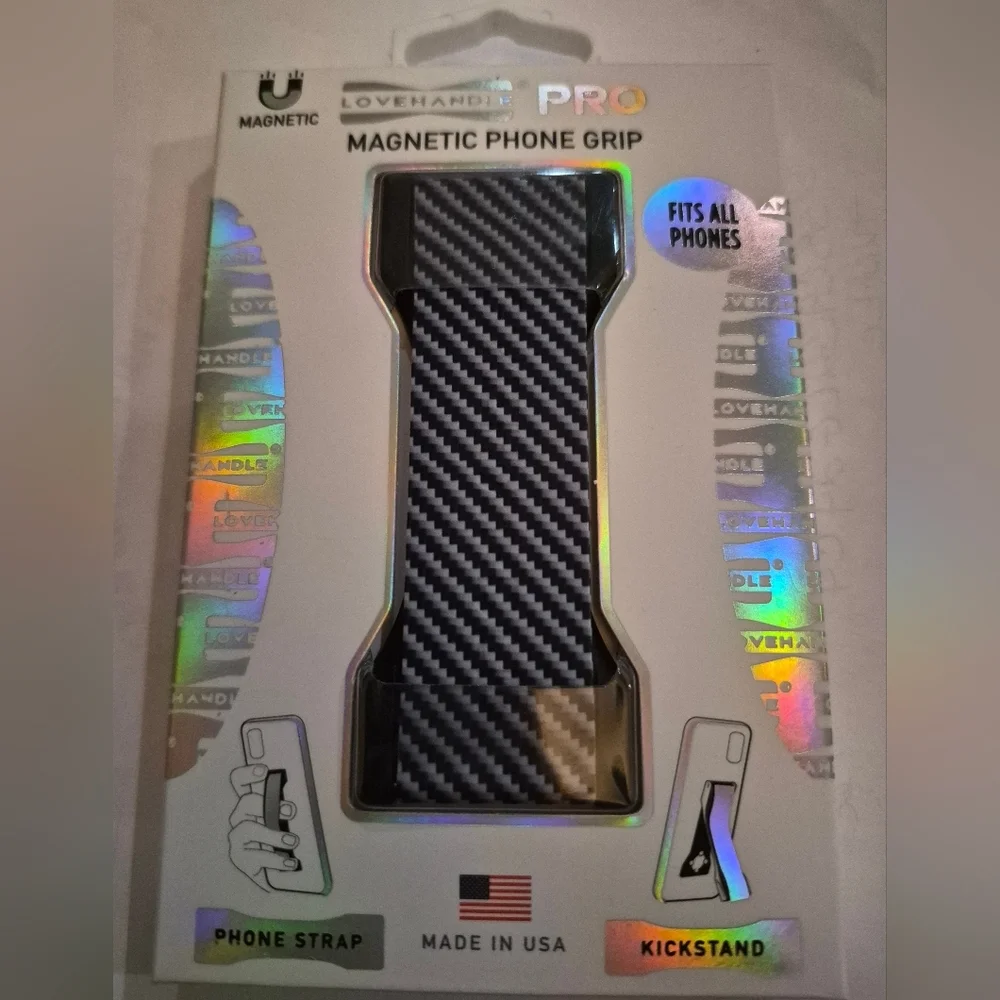 LoveHandle Phone Grip Carbon Fiber
